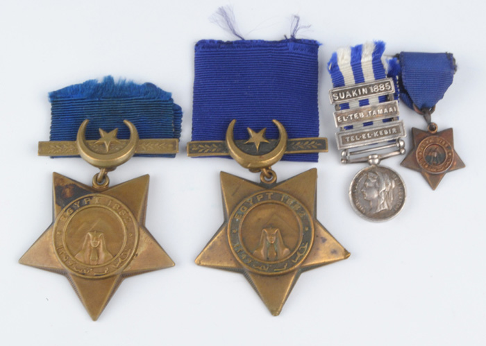 1882: Khedive's Stars including example to Royal Engineers at Whyte's Auctions