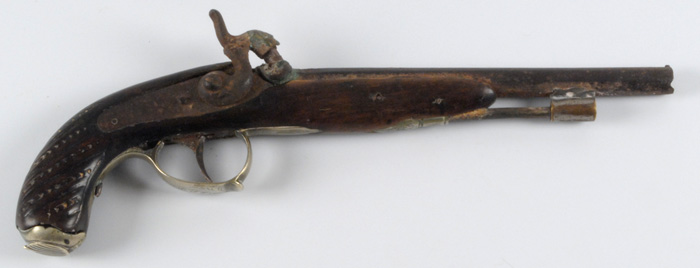 19th Century: Double barrel percussion pistols at Whyte's Auctions