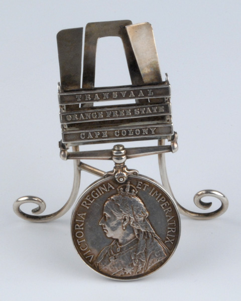1899-1902: Royal Dublin Fusiliers Queen's South Africa Medal mess name holder at Whyte's Auctions