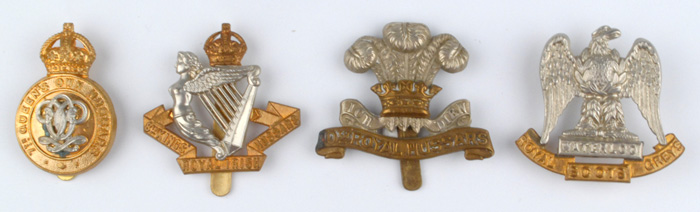 20th Century: British cavalry regiments cap badges collection at Whyte's Auctions