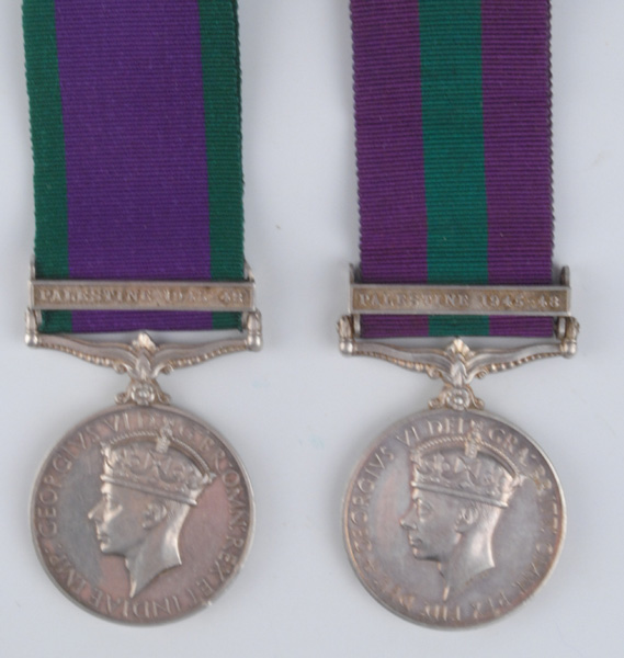1945-48: Palestine General Service Medals to Army Service Corps units at Whyte's Auctions
