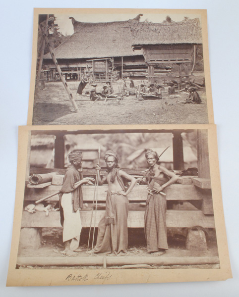 circa 1880s: Batak Tribe Indonesia photographs at Whyte's Auctions
