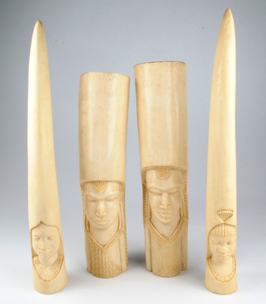 20th Century: Collection of African ivory carvings at Whyte's Auctions