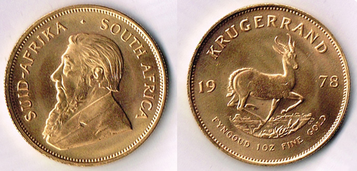 South Africa. Gold Krugerrand, 1978. at Whyte's Auctions
