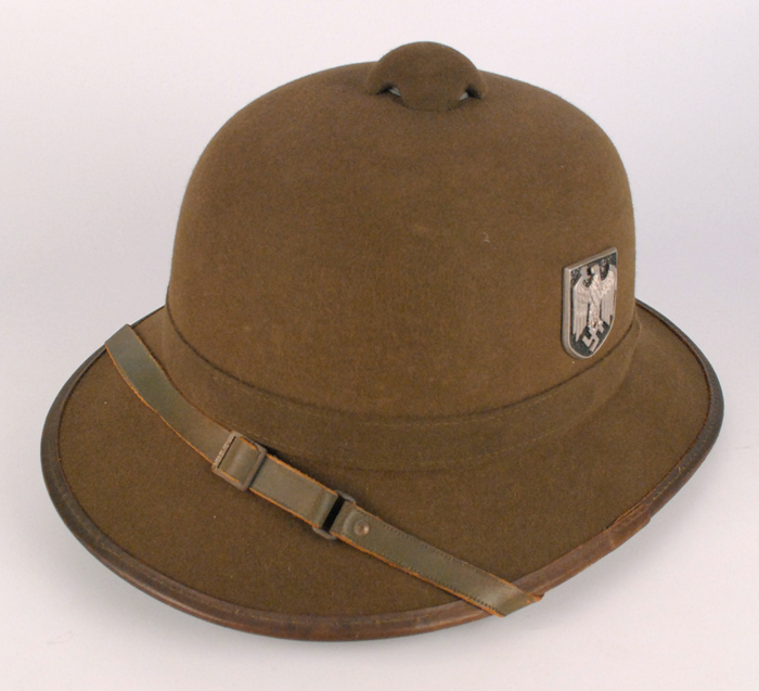 1939-45: Nazi Afrika Korps tropical helmet at Whyte's Auctions