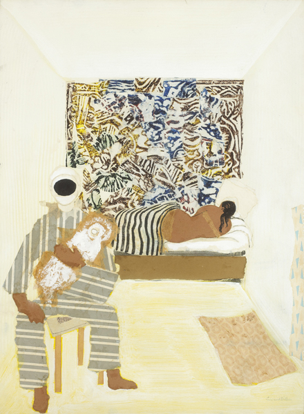 PIERROT AND SLEEPING FEMALE, c.1960s by Gerard Dillon (1916-1971) at Whyte's Auctions