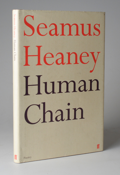 Heaney, Seamus. Human Chain, signed at Whyte's Auctions