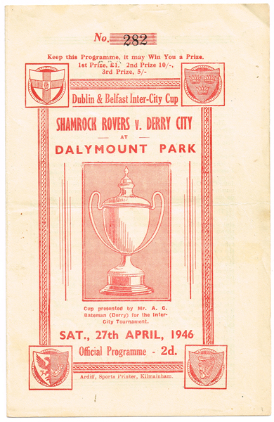 Football. Irish programmes 1940s to 1960s collection. at Whyte's Auctions