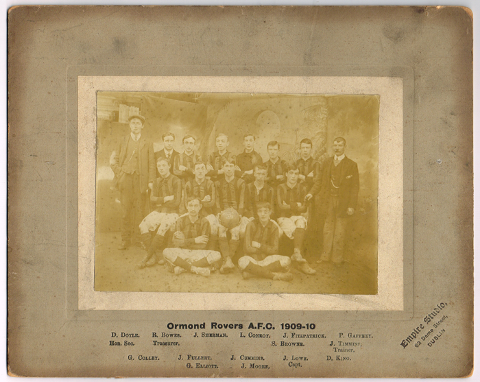 Football. Collection of Irish ephemera including photographs, letters, tickets, etc. at Whyte's Auctions