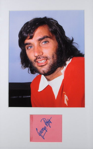 Football. George Best framed autograph at Whyte's Auctions