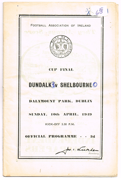 Football. FAI Cup Final programmes collection 1947-1965. at Whyte's Auctions