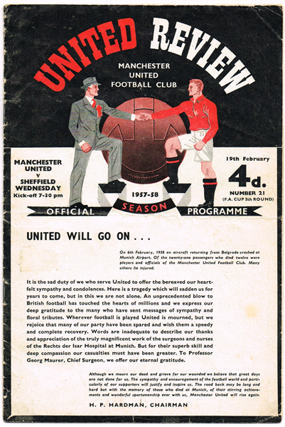 Football. Scarce Manchester United programmes collection. at Whyte's Auctions