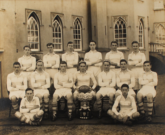 Rugby: 1926-27 Blackrock College team photograph at Whyte's Auctions