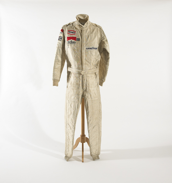 1979 James Hunt Walter Wolf Racing Formula One suit. at Whyte's Auctions