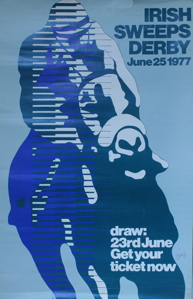 Irish Sweeps Derby June 25th 1977 Poster at Whyte's Auctions