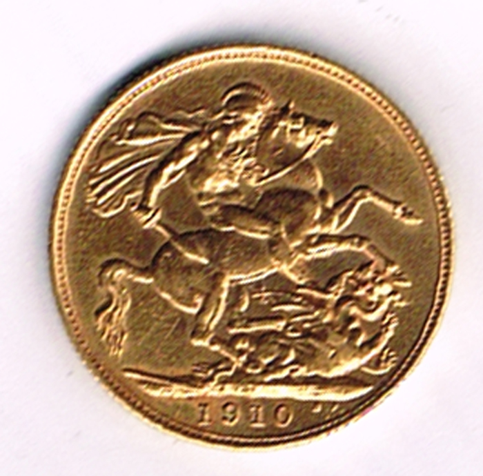 Edward VII gold sovereign 1910. at Whyte's Auctions