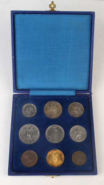 1929 Vatican Proof Set - 1 Lire to 100 Lire at Whyte's Auctions