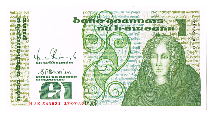 Central Bank of Ireland 'B Series' One Pound, 17-07-89, quantity. at Whyte's Auctions