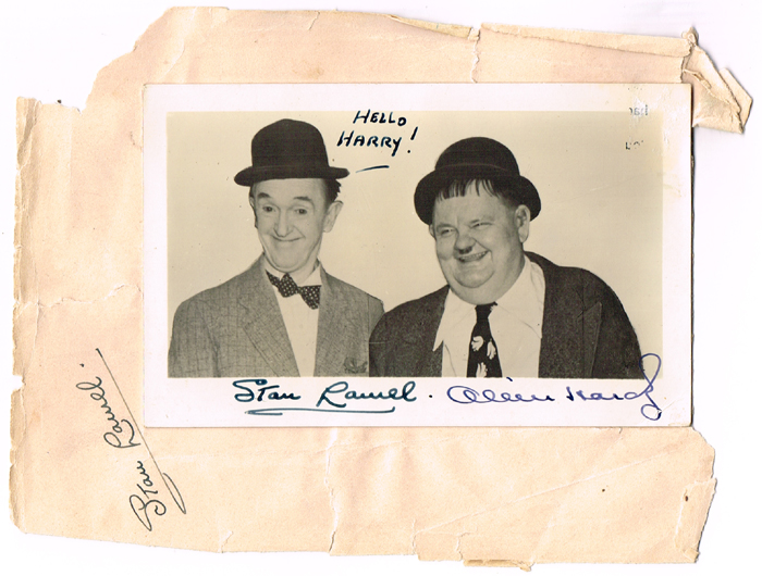 Laurel & Hardy signed photograph at Whyte's Auctions