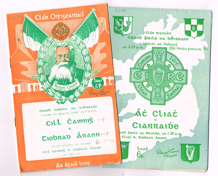 1950s & 1960s G.A.A. programmes (19) at Whyte's Auctions