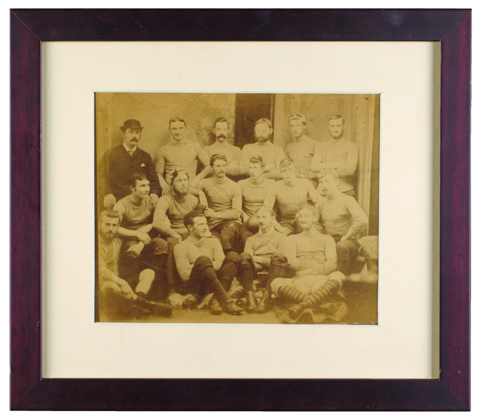 1880s Irish International Rugby team photograph at Whyte's Auctions