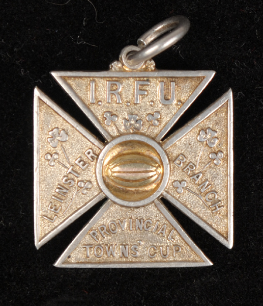 1930s I.R.F.U. Leinster Branch, Provincial Towns Cup medal at Whyte's Auctions
