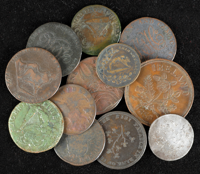 Irish Tokens collection. (12) at Whyte's Auctions