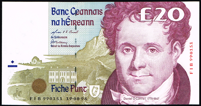 Collection of Central Bank of Ireland 'C Series' Twenty Pounds. (3) at Whyte's Auctions