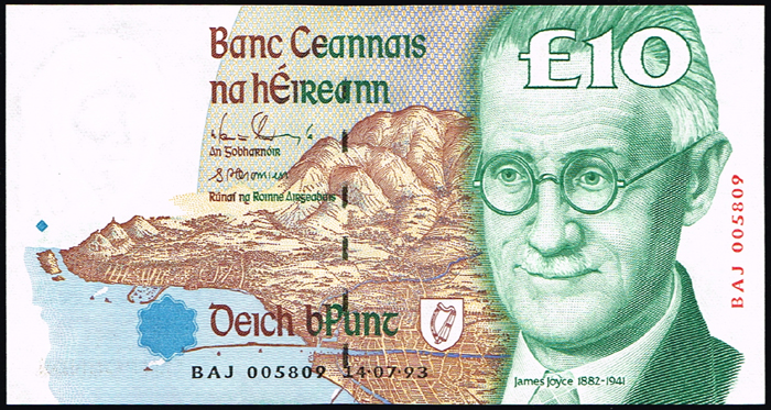 Collection of Central Bank of Ireland 'C Series' Ten Pounds. at Whyte's Auctions
