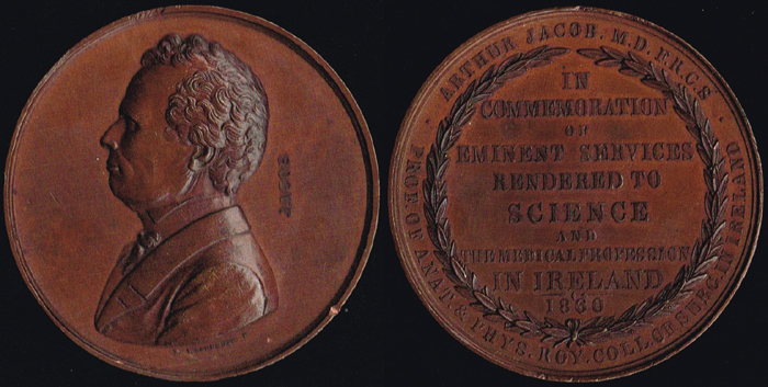 Arthur Jacob medal 1860 at Whyte's Auctions