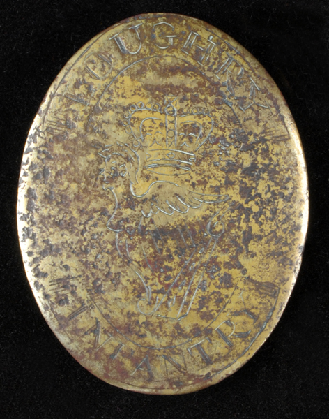 1790s Loughry Infantry cross-belt plate at Whyte's Auctions