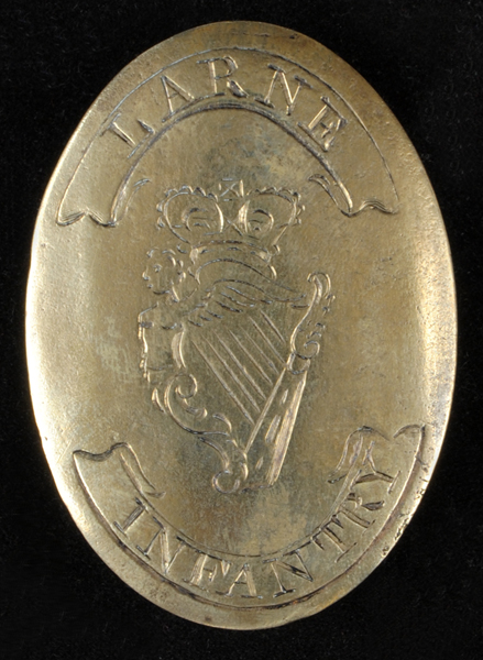 1790s Larne Infantry cross-belt plate at Whyte's Auctions