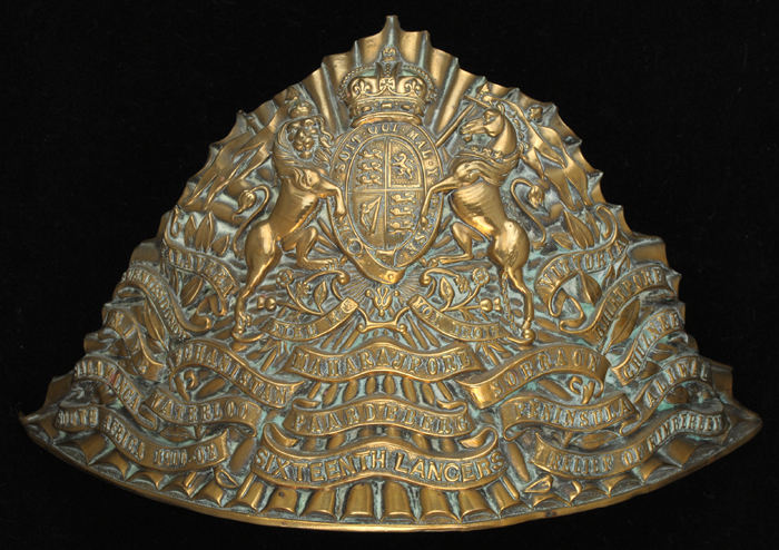 Regimental helmet plates (2) at Whyte's Auctions