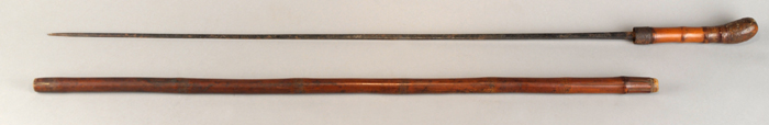 A sword stick at Whyte's Auctions