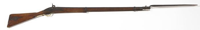 Enfield-style "two-band" musket & bayonet (2) at Whyte's Auctions