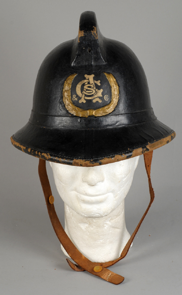 A Guinness Fire Department Fireman's helmet at Whyte's Auctions