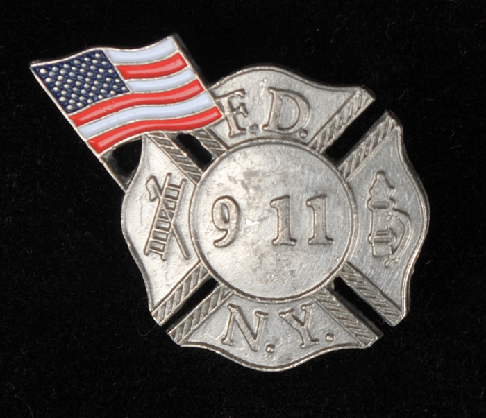 '9-11' lapel badge of Battalion Chief Richard Picciotto, New York Fire Department  and a collection of badges (44) at Whyte's Auctions