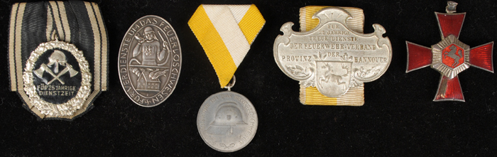 A collection of pre-1939 German Fire Brigade awards at Whyte's Auctions