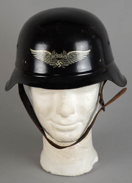 Third Reich Civil Defence helmet at Whyte's Auctions