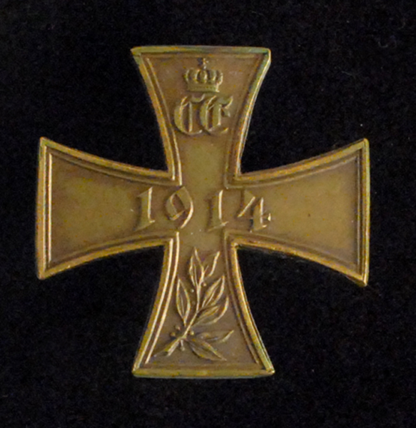 1914 War Merit Cross 1st class (gilt). at Whyte's Auctions