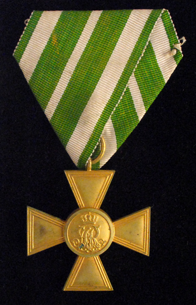 Long Service Cross for 25 years Service for Officers (gilt). at Whyte's Auctions