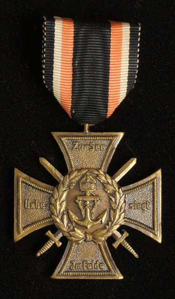 German Marine Korps Cross, Memorial Cross and Faithful Service Medal at Whyte's Auctions
