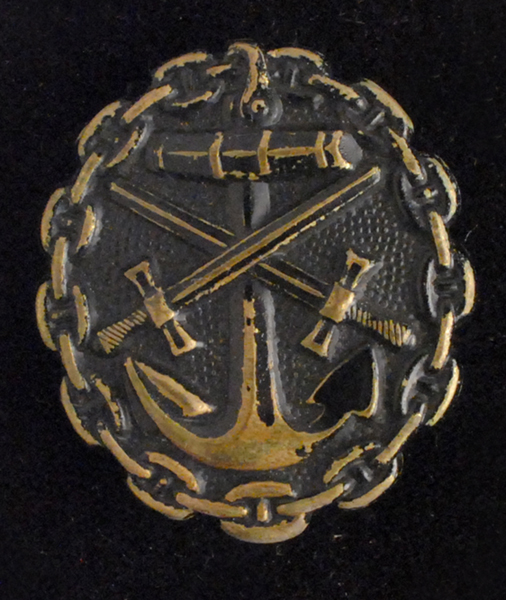 Naval Wound Badge (Black Grade). at Whyte's Auctions