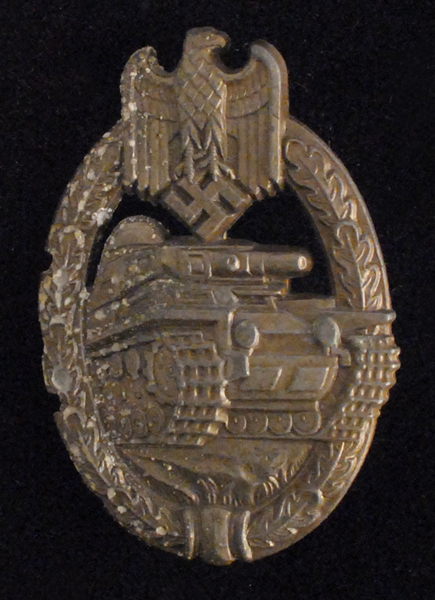 Wehrmacht/Waffen SS Tank Battle Badge (bronze). at Whyte's Auctions