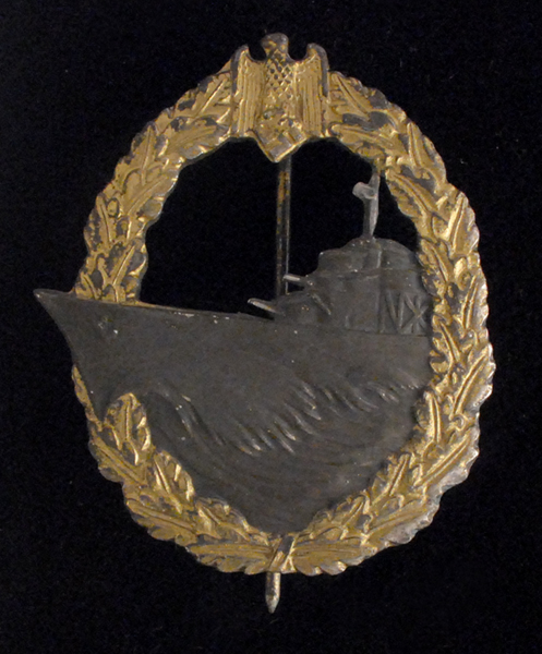 Kriegsmarine Destroyers War Badge (gilt and silver/grey). at Whyte's Auctions