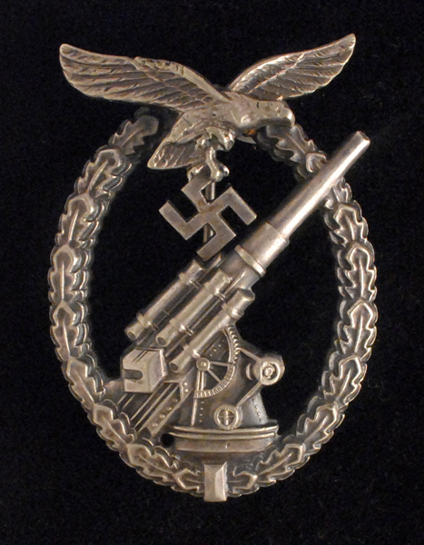 Luftwaffe Flak Badge (silver). at Whyte's Auctions