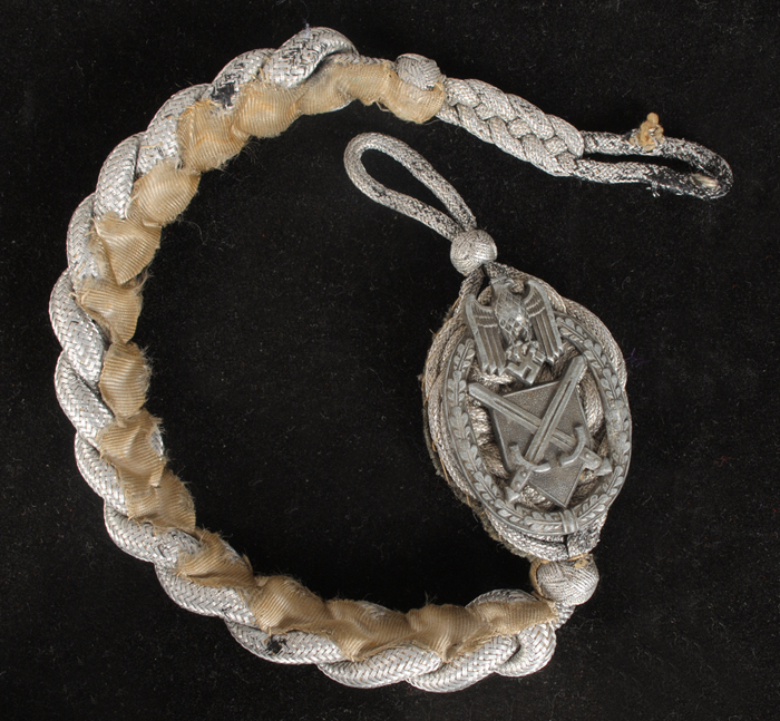 A Wehrmacht 2nd Pattern Marksmanship Lanyard. at Whyte's Auctions