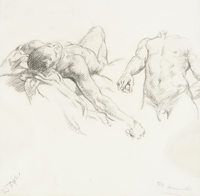 STUDY OF MALE NUDES by Sir William Orpen KBE RA RI RHA (1878-1931) at Whyte's Auctions