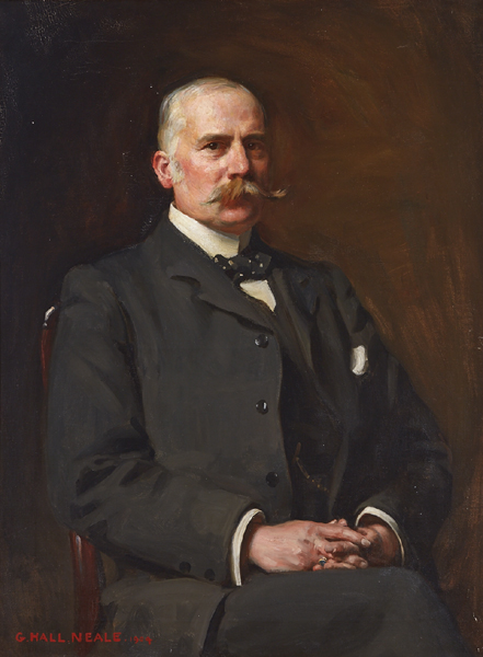 PORTRAIT OF W. WATSON RUTHERFORD, ESQ., M.P., LORD MAYOR OF LIVERPOOL, 1904 by George Hall Neale (British, 1863-1940) at Whyte's Auctions