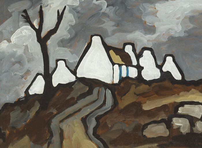 ROAD INTO A VILLAGE by Markey Robinson sold for 2,500 at Whyte's Auctions